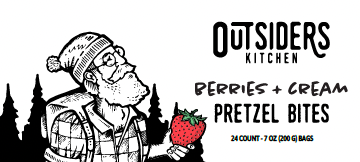 Berries + Cream Pretzel Bites (24 Count Case of 7 oz. Bags)