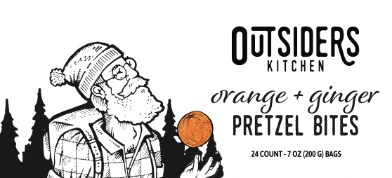 Orange + Ginger Pretzel Bites (24 Count Case of 7 oz. Bags)