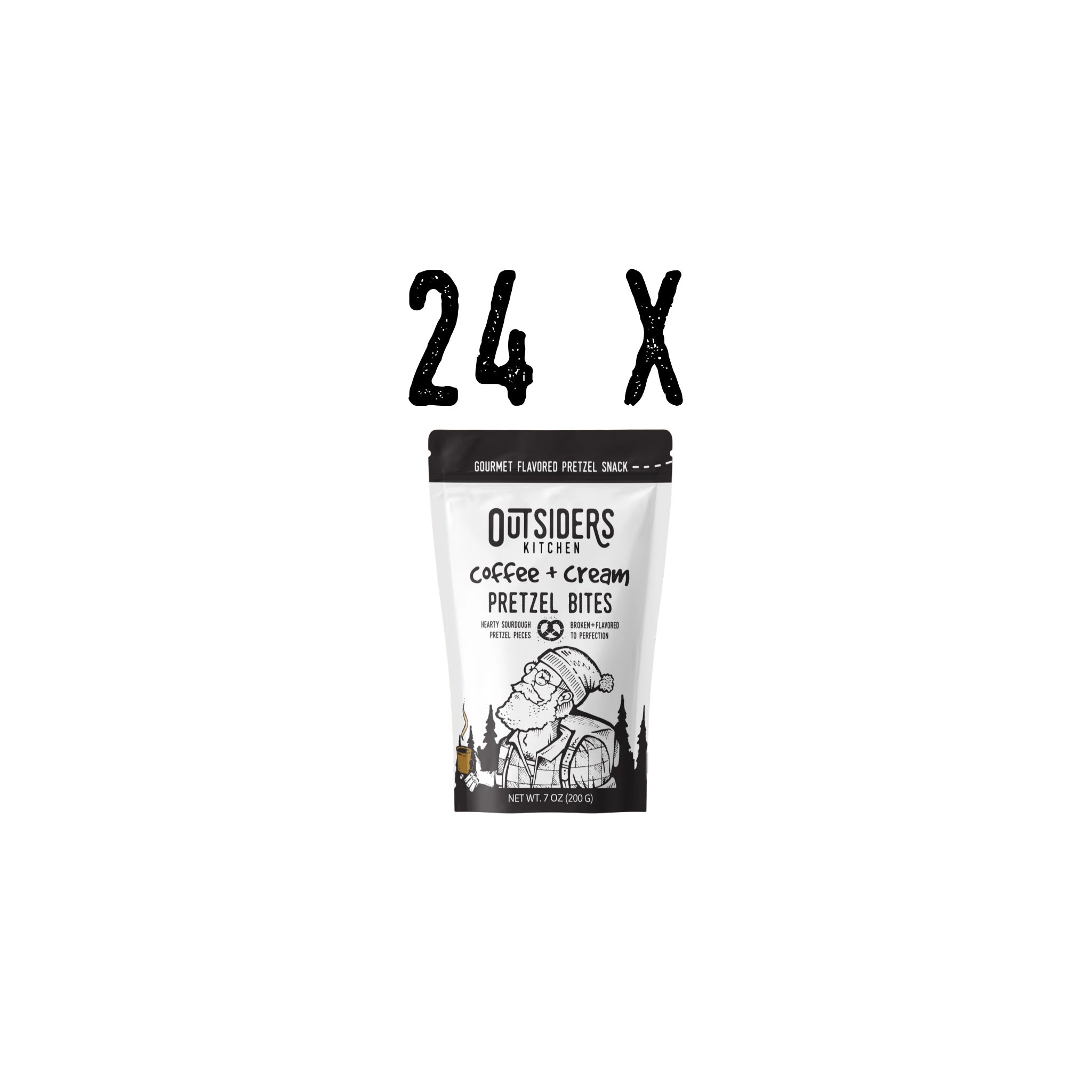 Coffee + Cream Pretzel Bites (24 Count Case of 7 oz. Bags)